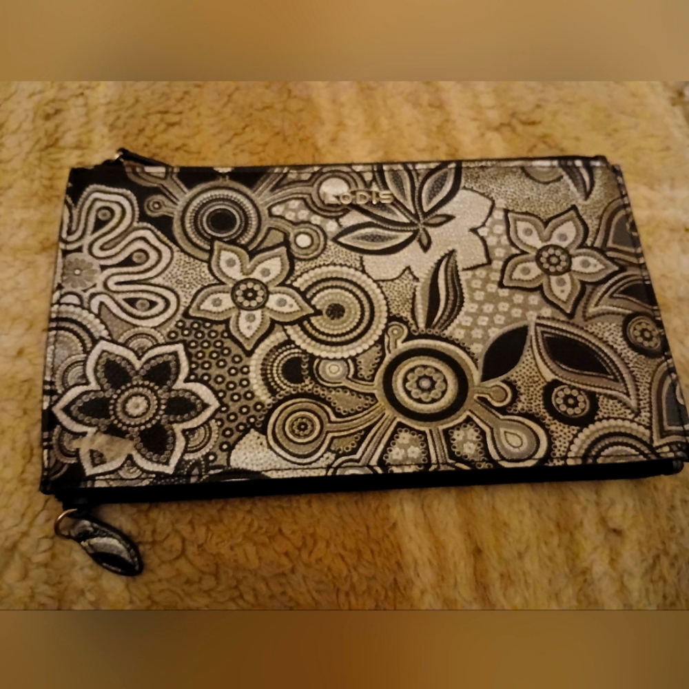 Lodis (r) 2 sides embossed clutch